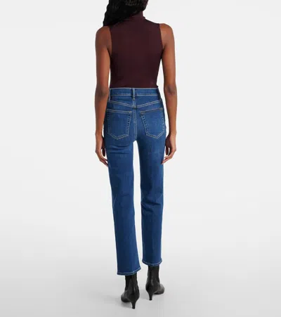 Frame Le Sleek Straight Jeans Stargirl In Blue