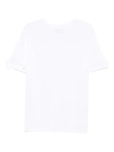 Coperni Crew Neck Short Sleeve Basic Top In White