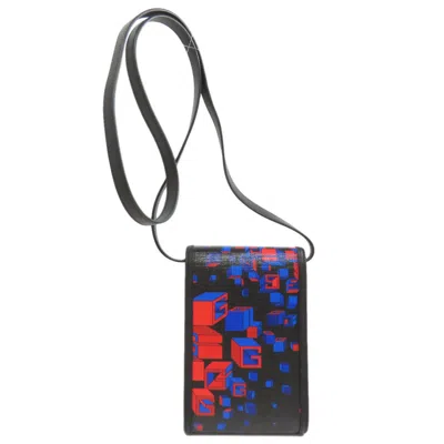 Pre-owned Gucci Black Blue Red Color Pvc Pochette Shoulder Bag ()
