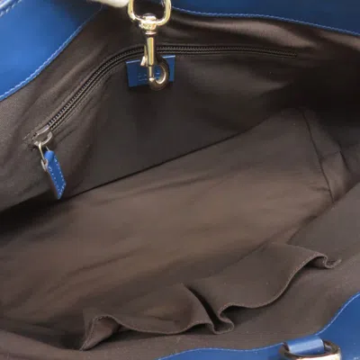 Pre-owned Gucci Blue Leather Tote Bag ()