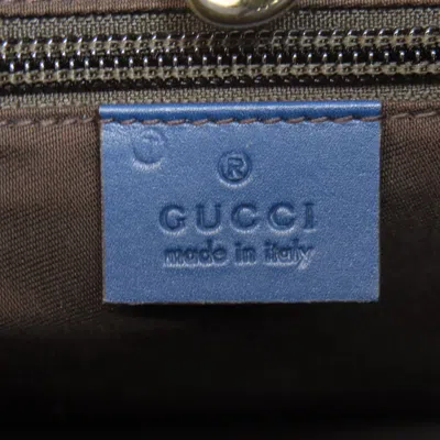 Pre-owned Gucci Blue Leather Tote Bag ()