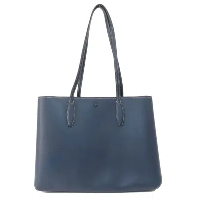 Pre-owned Kate Spade Navy Leather Tote Bag ()