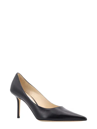 Jimmy Choo Love 85 Black Patent Leather Pumps In Brown