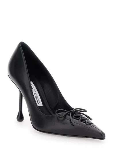Jimmy Choo Scarlett 95 Leather Pumps In Black