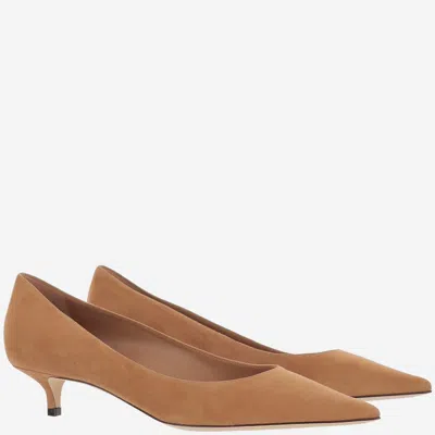Jimmy Choo Décolleté Amelia In Suede Color Toffee In Brown