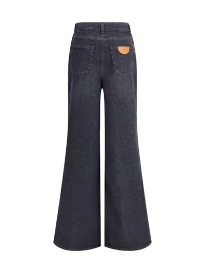 Chloé Loose Black Washed Jeans