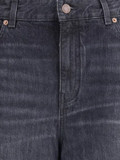 Chloé Loose Black Washed Jeans