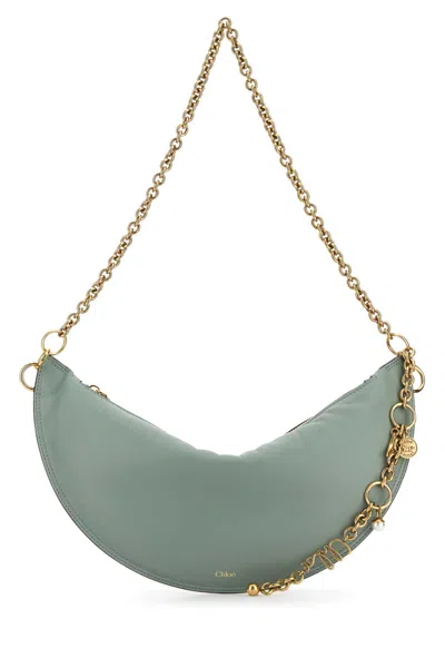 Chloé Chlo Sea Green Nappa Leather Chloe Icons Shoulder Bag In Green