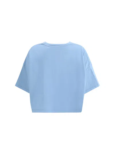 Chloé Cotton Jersey Logo Crop T-shirt In Gold