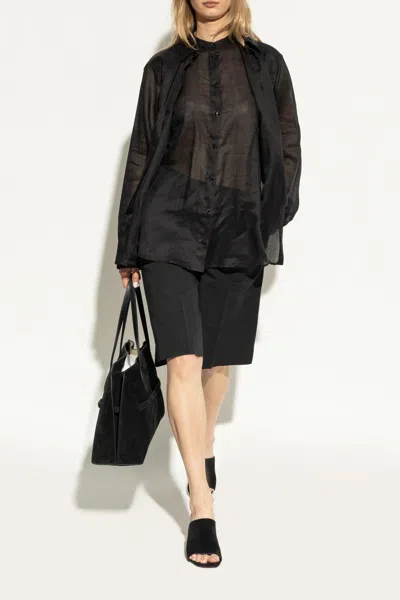 Totême Sculpted Heel Suede Mules With Toe Strap In Animal Print