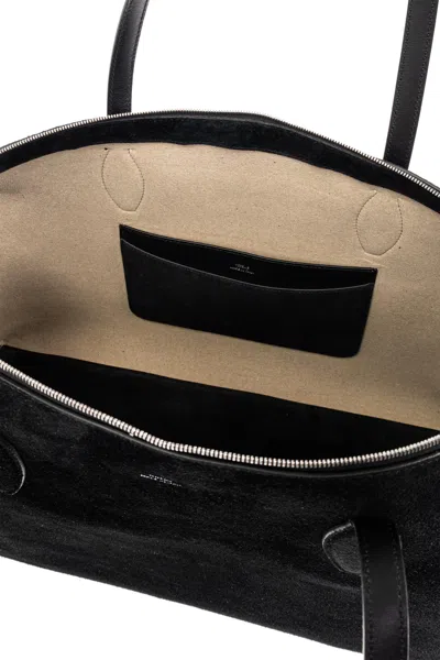 Totême Toteme Women Day Suede Leather Tote Bag In Black