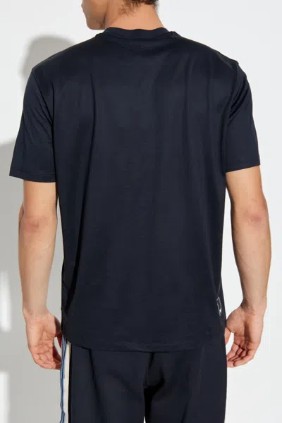 Emporio Armani Basic Crew Neck T-shirt In Blue