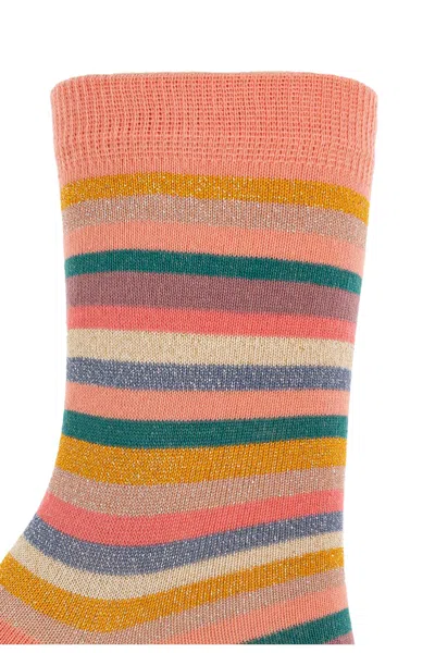 Paul Smith Three-pack Of Cotton Socks With Lurex Thread In Multi