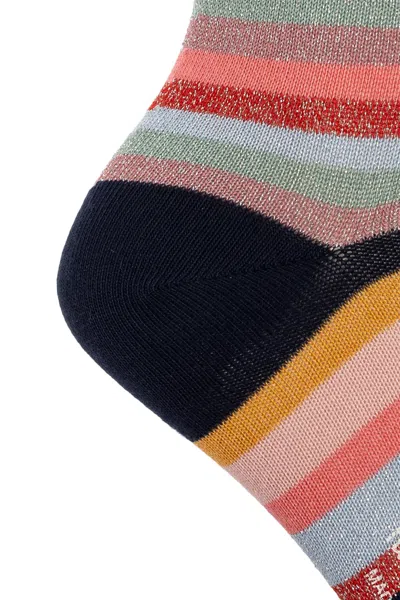 Paul Smith Three-pack Of Cotton Socks With Lurex Thread In Multi