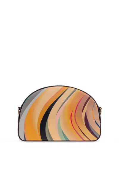 Paul Smith Swirl Leather Crossbody Bag In Multi