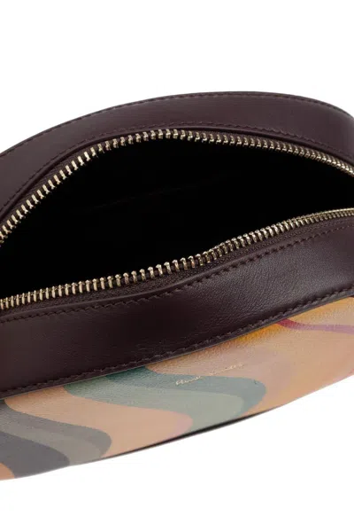 Paul Smith Swirl Leather Crossbody Bag In Multi