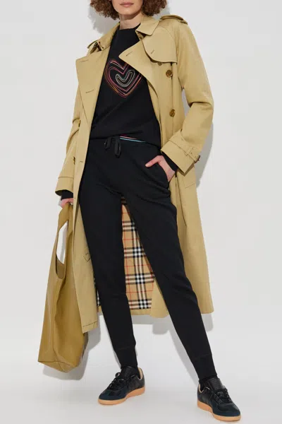 Ps By Paul Smith Ps Paul Smith Swirl Heart Cotton Sweatshirt In Black