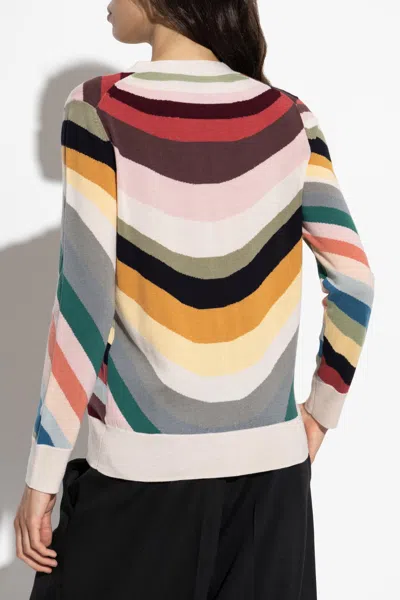 Ps By Paul Smith Ps Paul Smith Striped Wool Cardigan In Multi