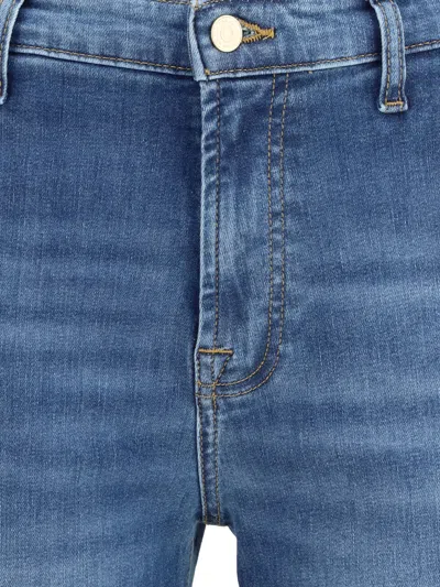 7 For All Mankind Modern Dojo Flare Jeans In Blue