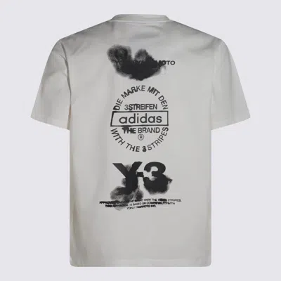Y-3 White Logo-print T-shirt In White