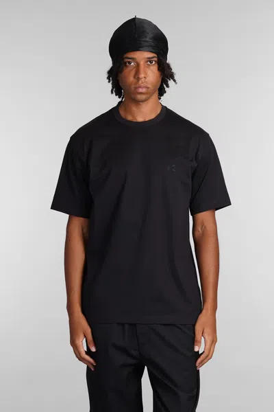 Y-3 Logo Cotton T-shirt In Black