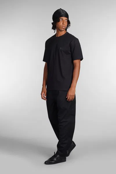 Y-3 Logo Cotton T-shirt In Black