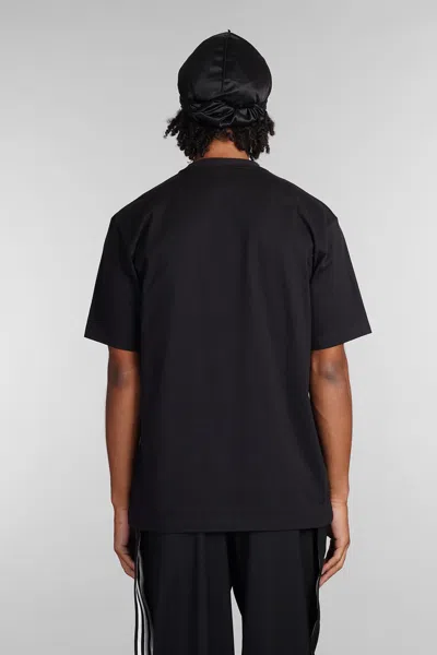 Y-3 Logo Cotton T-shirt In Black