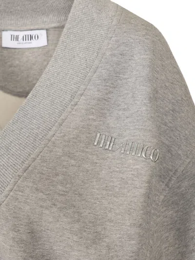 Attico Sweatshirt In Gray