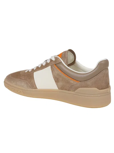 Valentino Upvillage Low-top Suede Sneakers In Sand