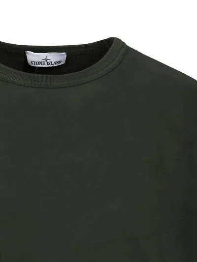 Stone Island Cotton Sweater In Green