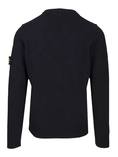 Stone Island Men's Cotton Crewneck Sweatshirt In Black