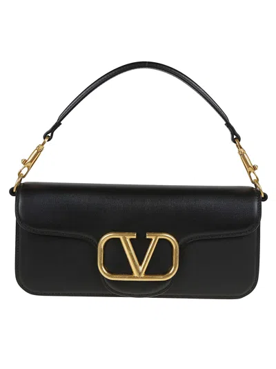 Valentino Locò Shoulder Bag In Black