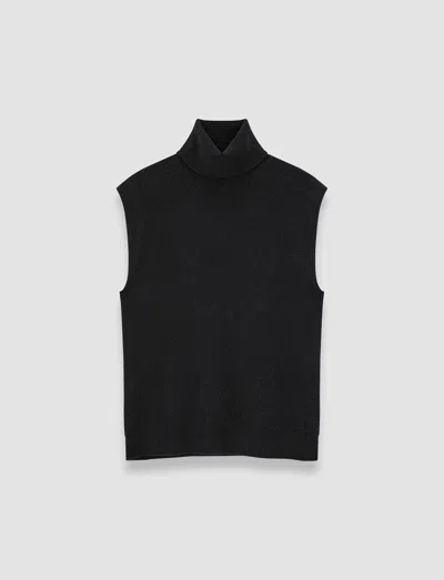 Joseph Brushed Cashmere Vest In Black