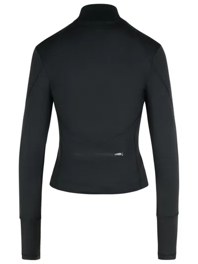 Adidas By Stella Mccartney Tpr Black Polyamide Blend Sweatshirt