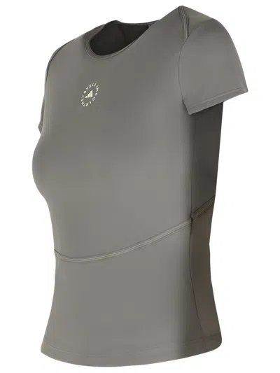 Adidas By Stella Mccartney Tpr Grey Polyamide Blend T-shirt