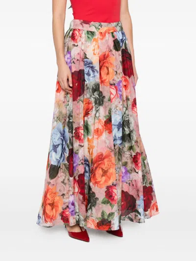 Alice And Olivia Alice + Olivia Nilda Maxi Skirt In Multi