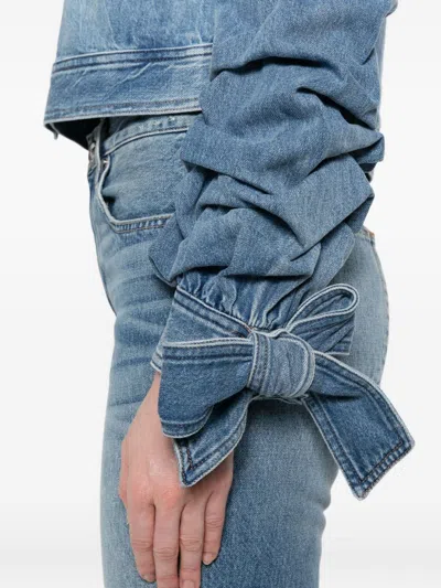 Alice And Olivia Alice + Olivia Tiff Denim Jacket In Blue