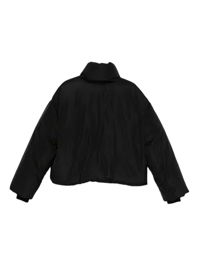 Ami Alexandre Mattiussi Quilted Jackets With Front Pockets And High Collar In Black