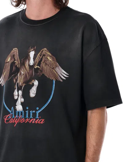 Amiri T Shirts And Polos Black In Black