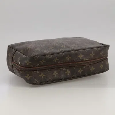 Pre-owned Louis Vuitton Trousse De Toilette Brown Canvas Clutch Bag ()