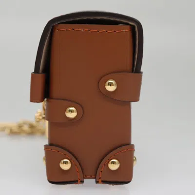 Pre-owned Louis Vuitton Trunk Brown Canvas Clutch Bag ()