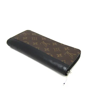 Pre-owned Louis Vuitton Zippy Wallet Vertical Brown Canvas Wallet  ()