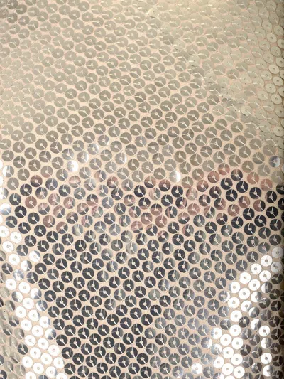 Attico All Over Sequins Mini Dress Dresses Silver In Silver