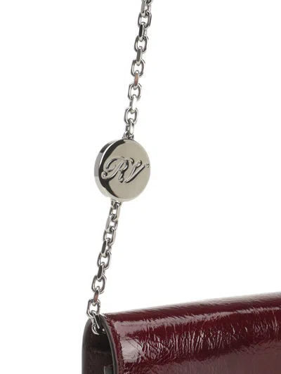 Roger Vivier Belle Vivier Wallet Chain Wallets Violet