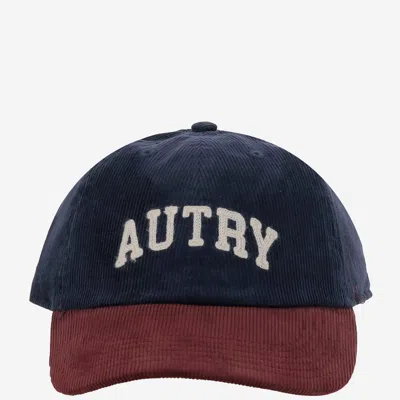 Autry Velvet Cap With Logo In Multi