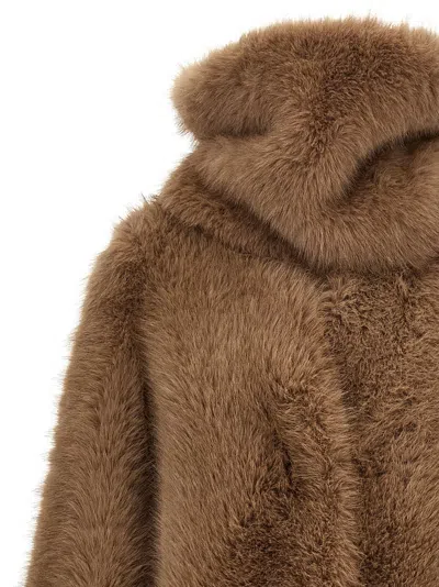 B&b Couture Biscuit Eco Fur In Brown