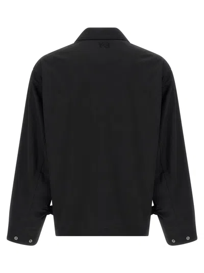 Y-3 Ref W Blouson Polyester And Wool Jacket In Black