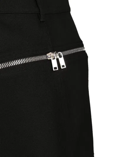 Rick Owens Bolan Banana Mini Skirt Drill Wool Skirts Black In Black
