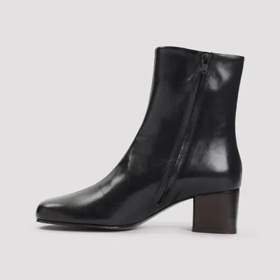 Lemaire Ankle Boots With Polished Calf Leather In Black