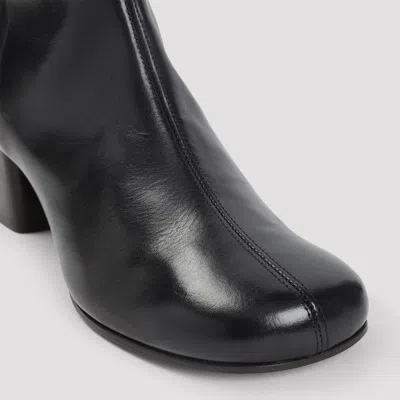 Lemaire Ankle Boots With Polished Calf Leather In Black